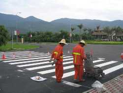 天河区车陂交通道路热熔划线工程 东和划线公司助力交通安全设施建设